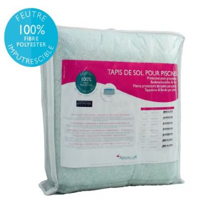 Alfombra para piso de piscina sobre el suelo