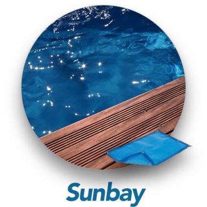 Cobertor de burbujas para piscina de madera SUNBAY