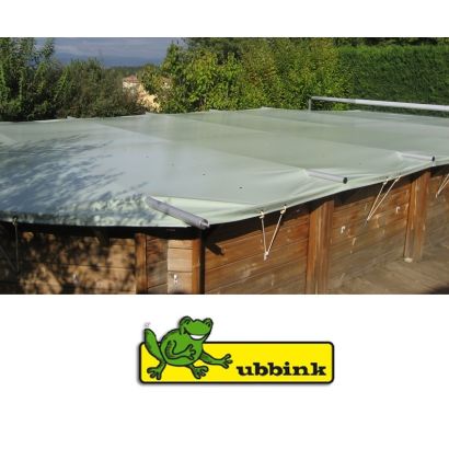 Cubierta de seguridad con barras para piscina madera Ubbink - Nortland