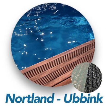 Cubierta de burbujas GEOBUBBLE para piscina de madera UBBINK